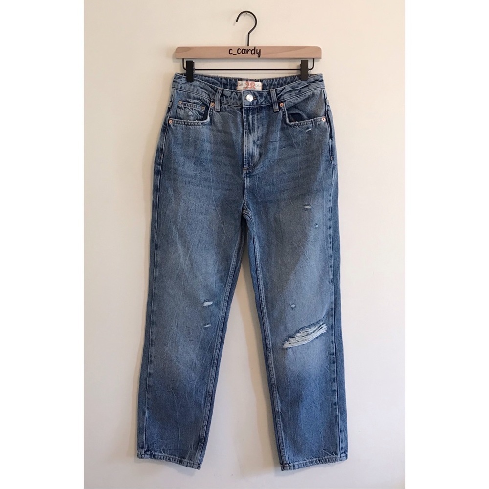 Free People Dakota Straight Leg High Rise Jeans